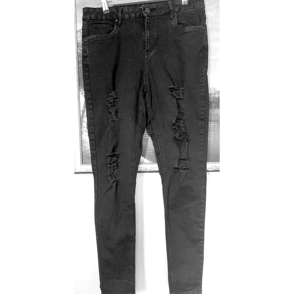 SWS Denim Co. Cali High Rise Skinny Ripped Jeans